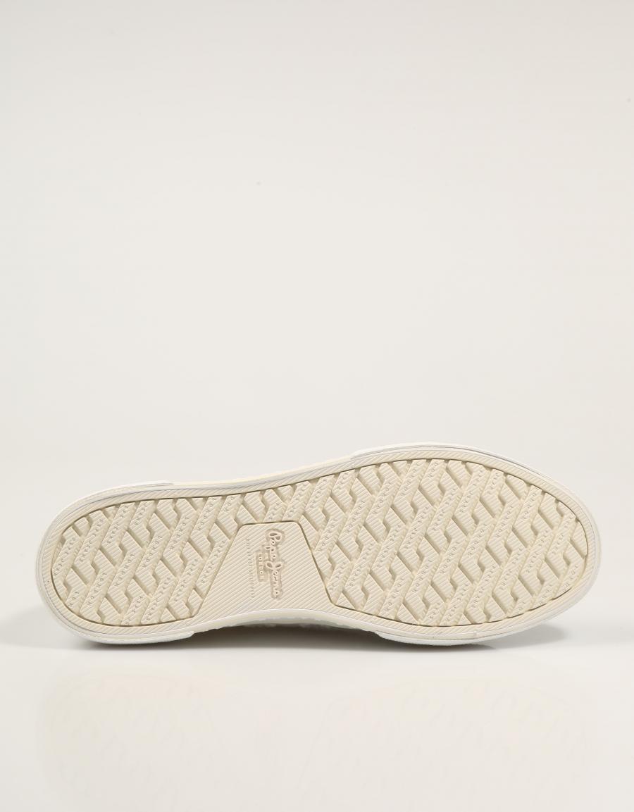 ZAPATILLAS PEPE JEANS BRADY CUTE W en color Blanco