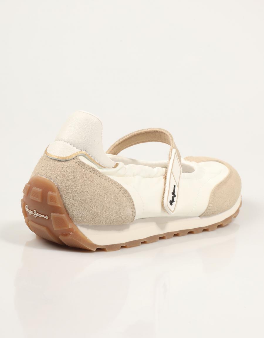 ZAPATILLAS PEPE JEANS JANE SOFT W en color Beige