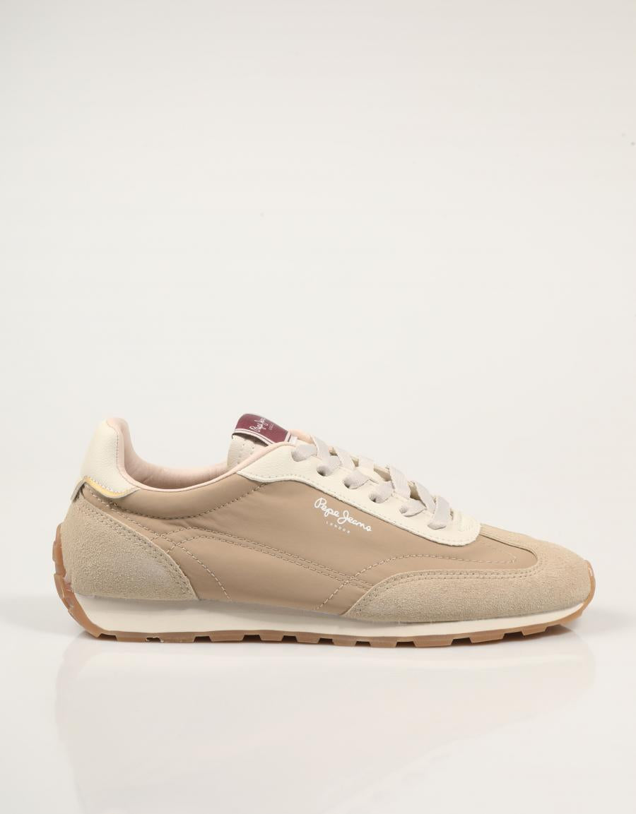ZAPATILLAS PEPE JEANS JANE SUBTLE W en color Beige