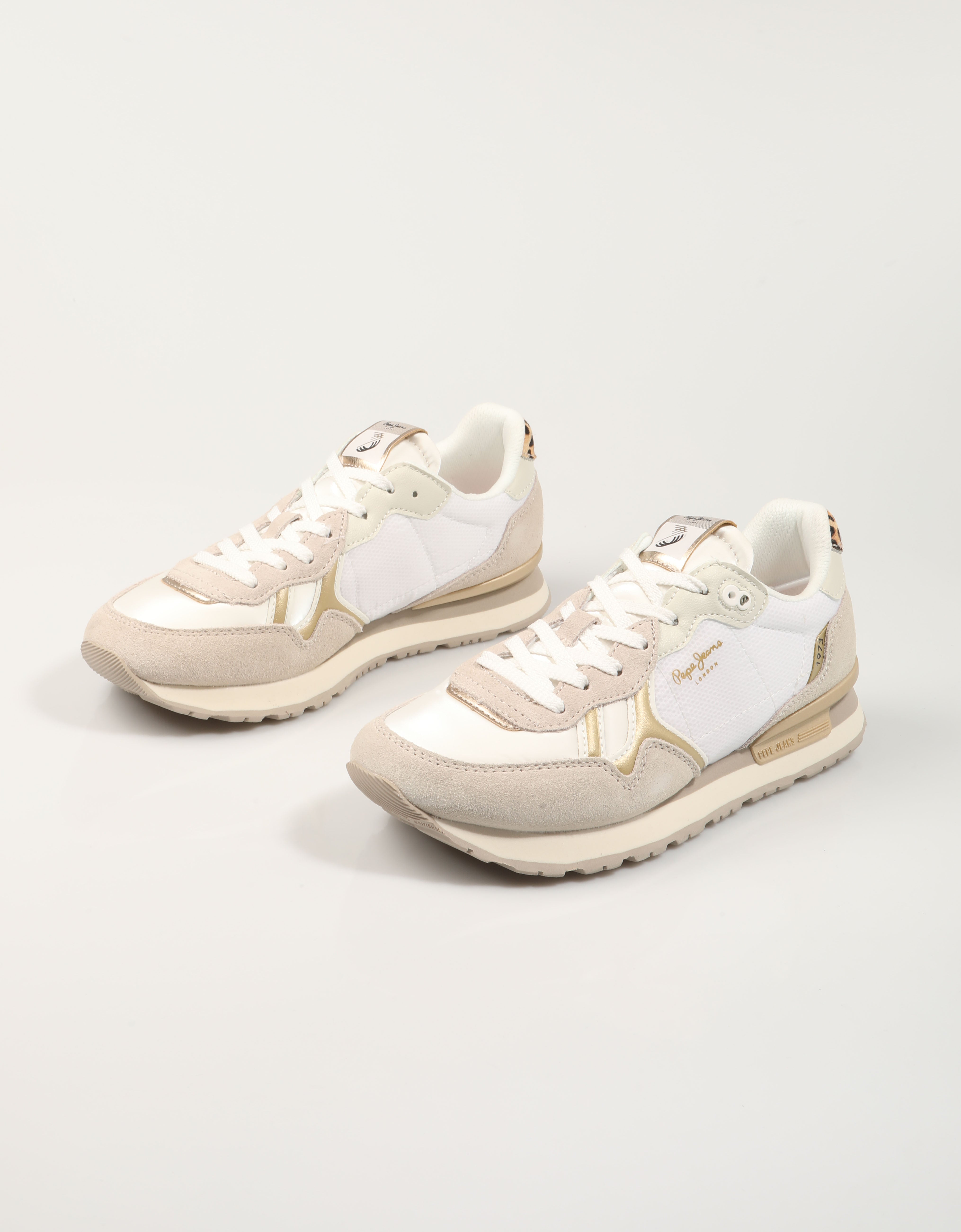 ZAPATILLAS PEPE JEANS BRIT GLEN W en color Blanco