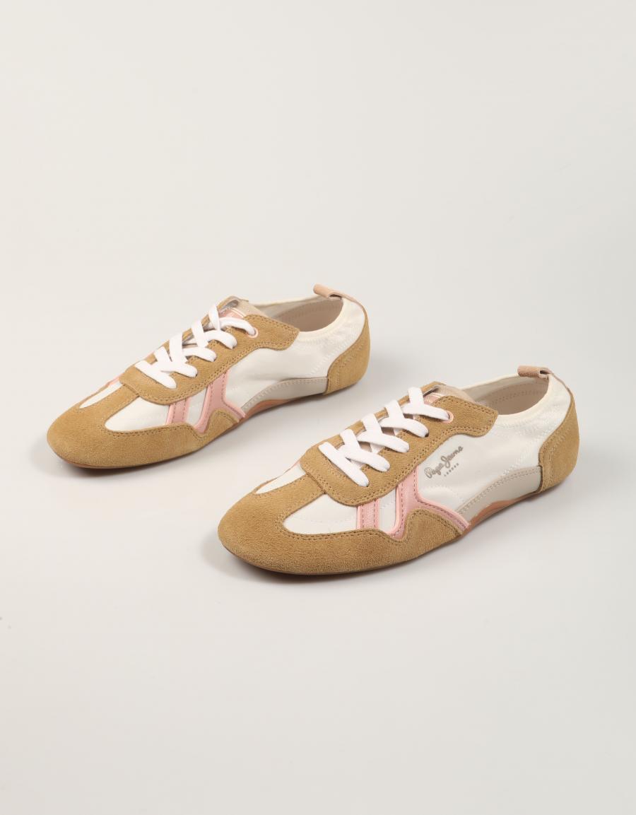 ZAPATILLAS PEPE JEANS NOA SPORTY W en color Blanco