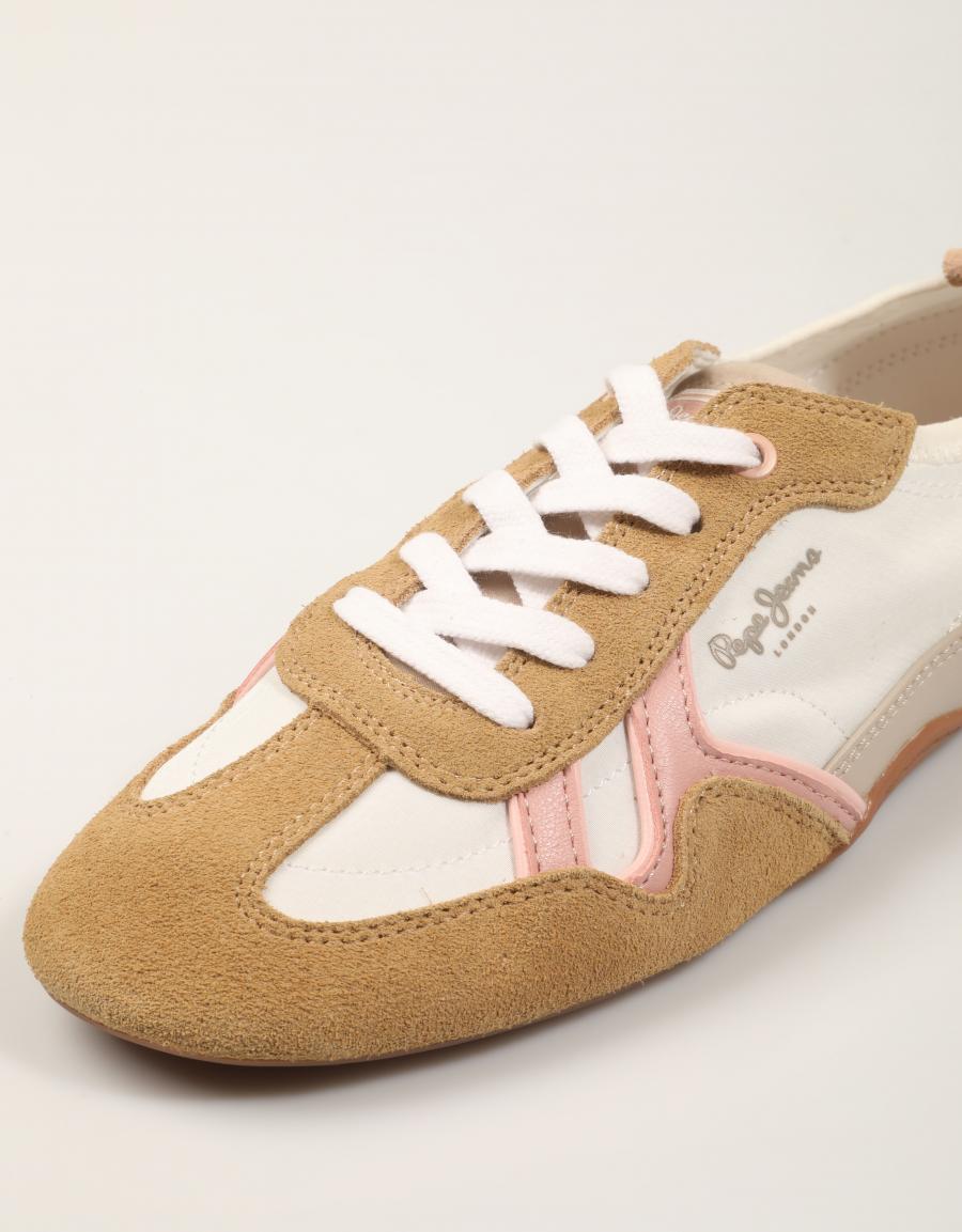 ZAPATILLAS PEPE JEANS NOA SPORTY W en color Blanco
