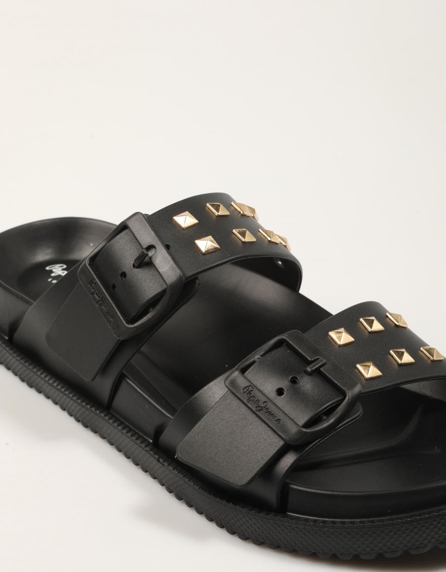 CHANCLAS PEPE JEANS OCEAN STUDS en color Negro