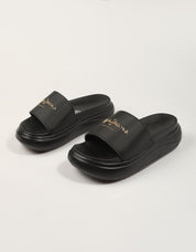 CHANCLAS PEPE JEANS BELLA LOG W en color Negro