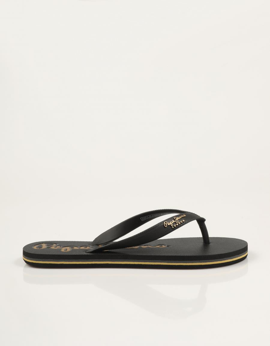 CHANCLAS PEPE JEANS BAY BEACH SUN W en color Negro