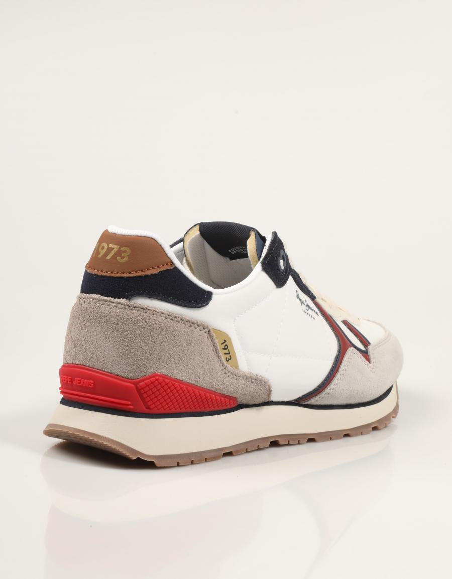 ZAPATILLAS PEPE JEANS BRIT ACTIVE M en color Blanco