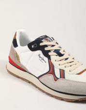 ZAPATILLAS PEPE JEANS BRIT ACTIVE M en color Blanco