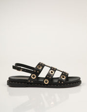 SANDALIAS CARMELA SANDALIA PIEL NEGRO en color Negro