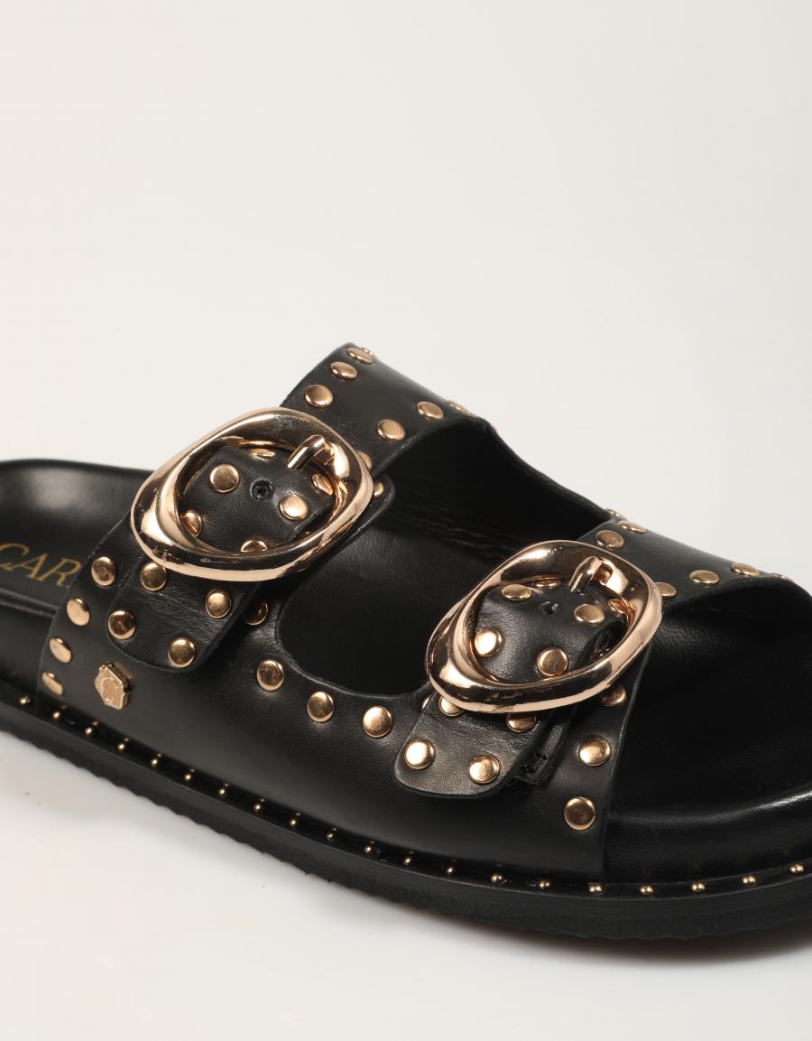 SANDALIAS CARMELA BIO PIEL NEGRO en color Negro