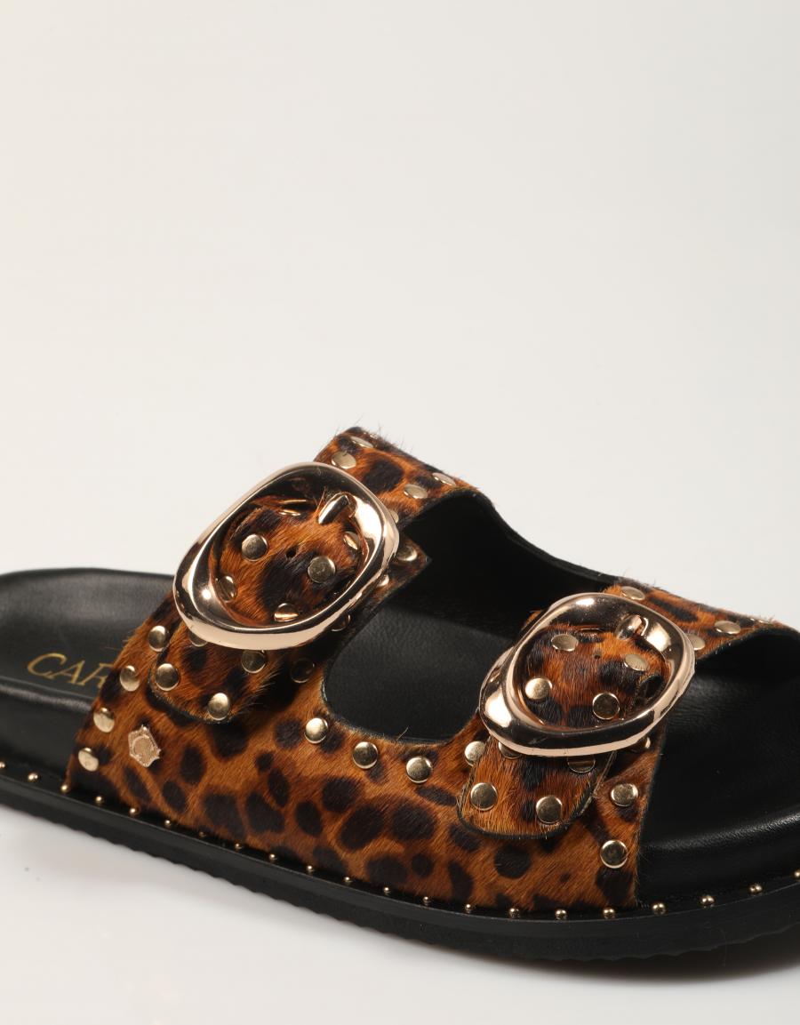 SANDALIAS CARMELA BIO LEOPARDO en color Multicolor