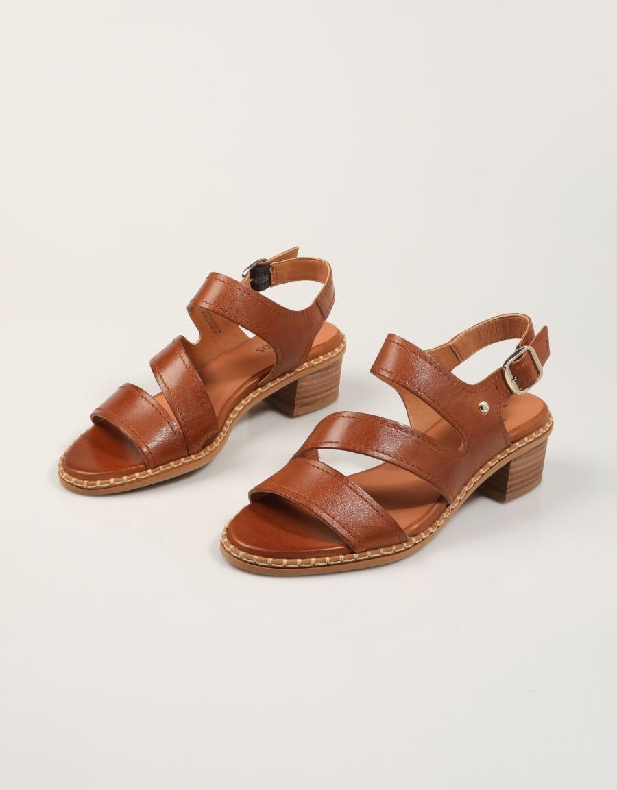 SANDALIAS PIKOLINOS BLANES W3H-1635 en color Cuero