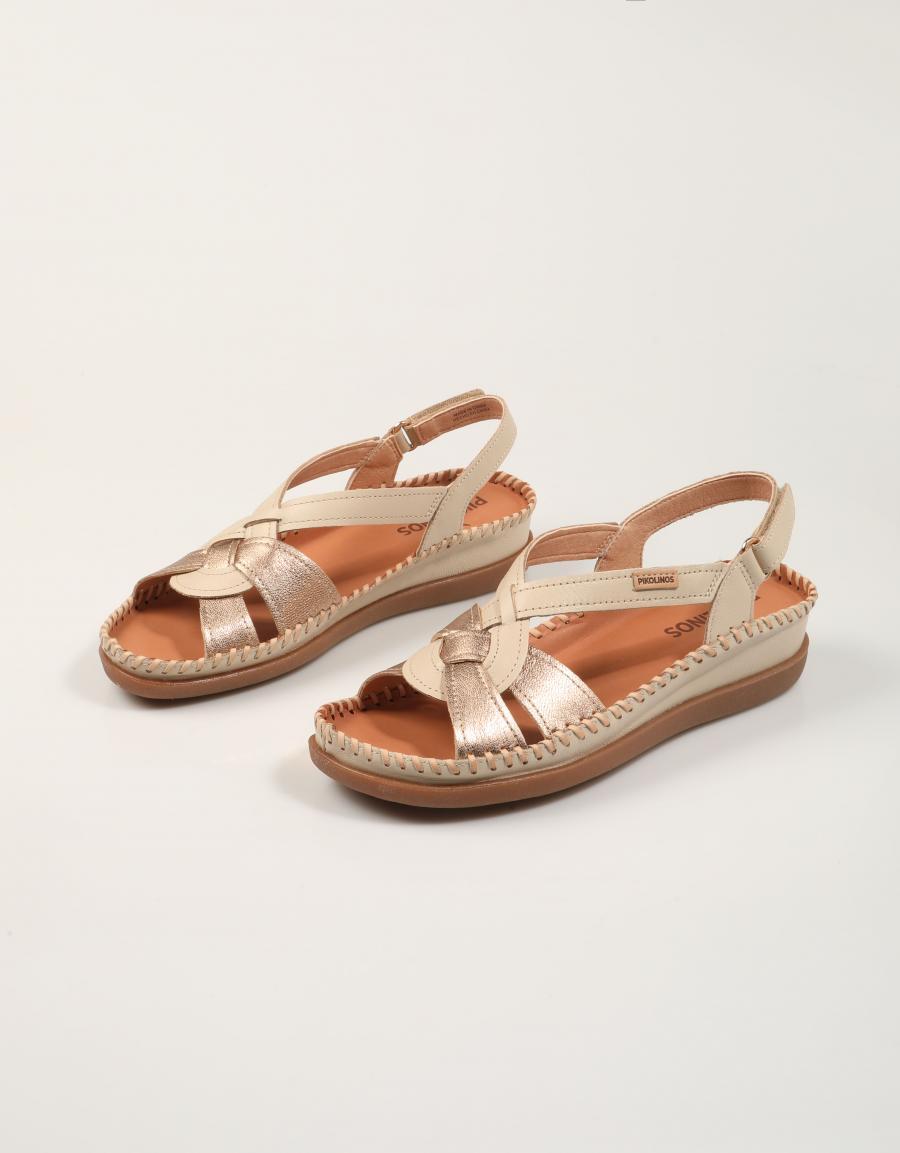 SANDALIAS PIKOLINOS CADAQUES W8K-1839C1 en color Hielo