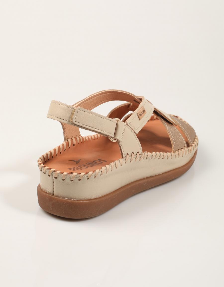 SANDALIAS PIKOLINOS CADAQUES W8K-1839C1 en color Hielo