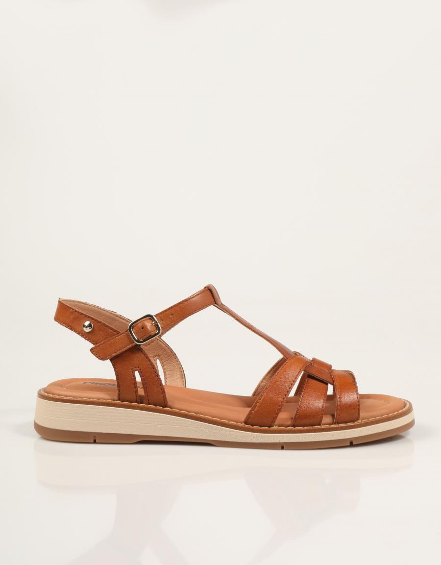 SANDALIAS PIKOLINOS ROQUETAS W9B-0789 en color Cuero