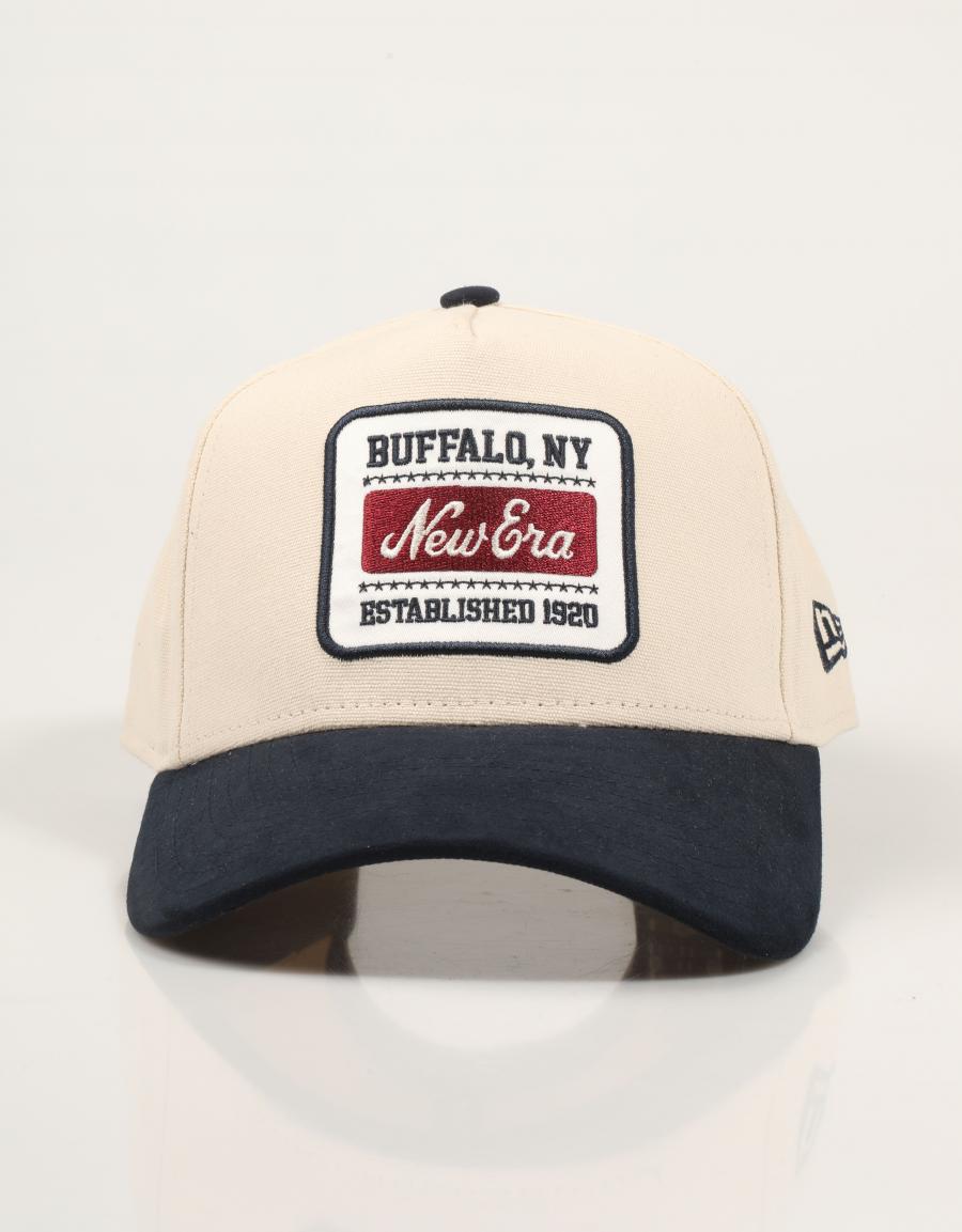 GORRA NEW ERA PATCH SUEDE E-FRAME en color Beige