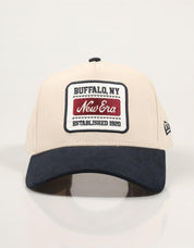 GORRA NEW ERA PATCH SUEDE E-FRAME en color Beige
