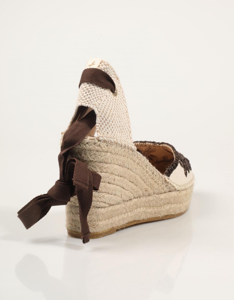 SANDALIAS ALHAMAS CRUDO/MARRON en color Beige