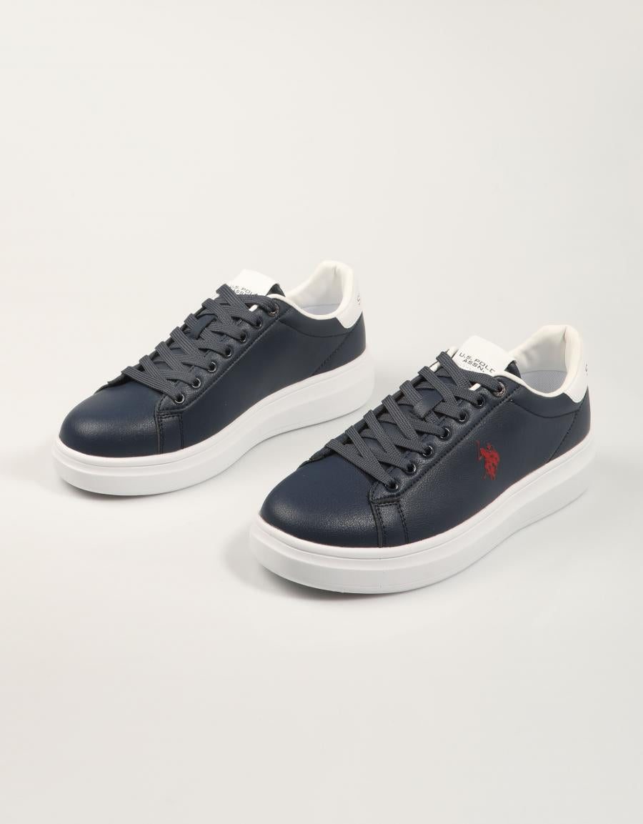 ZAPATILLAS US POLO ASSN CABALLERO, ZAPATILLAS, SIN TACON, POLIPIEL, AZUL MARINO, en color Azul marino