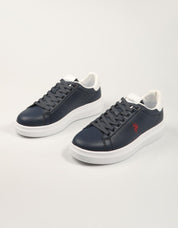 ZAPATILLAS US POLO ASSN CABALLERO, ZAPATILLAS, SIN TACON, POLIPIEL, AZUL MARINO, en color Azul marino