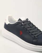 ZAPATILLAS US POLO ASSN CABALLERO, ZAPATILLAS, SIN TACON, POLIPIEL, AZUL MARINO, en color Azul marino