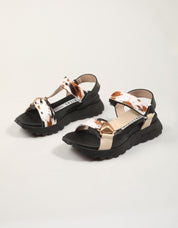 SANDALIAS HISPANITAS SANDALIA BUTTER/MULTI/BLACK en color Negro