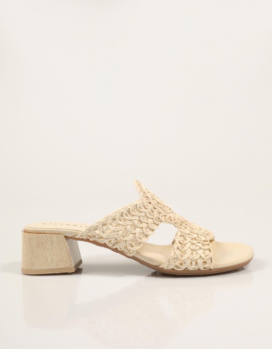 SANDALIAS HISPANITAS PALA CORDELA BUTTER en color Hielo