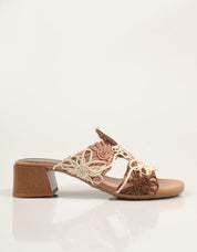 SANDALIAS HISPANITAS PALA GARDEN NATURALES en color Cuero