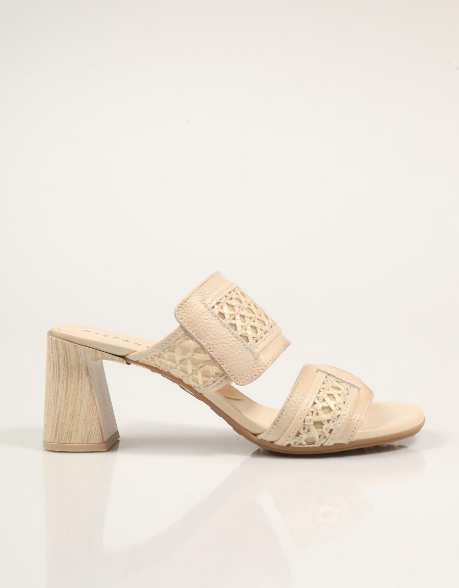SANDALIAS HISPANITAS SANDALIA TACON PANNA en color Hielo
