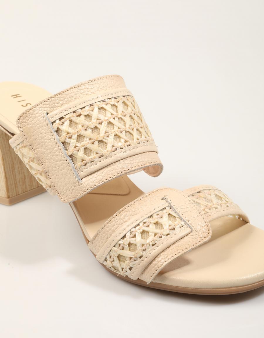 SANDALIAS HISPANITAS SANDALIA TACON PANNA en color Hielo