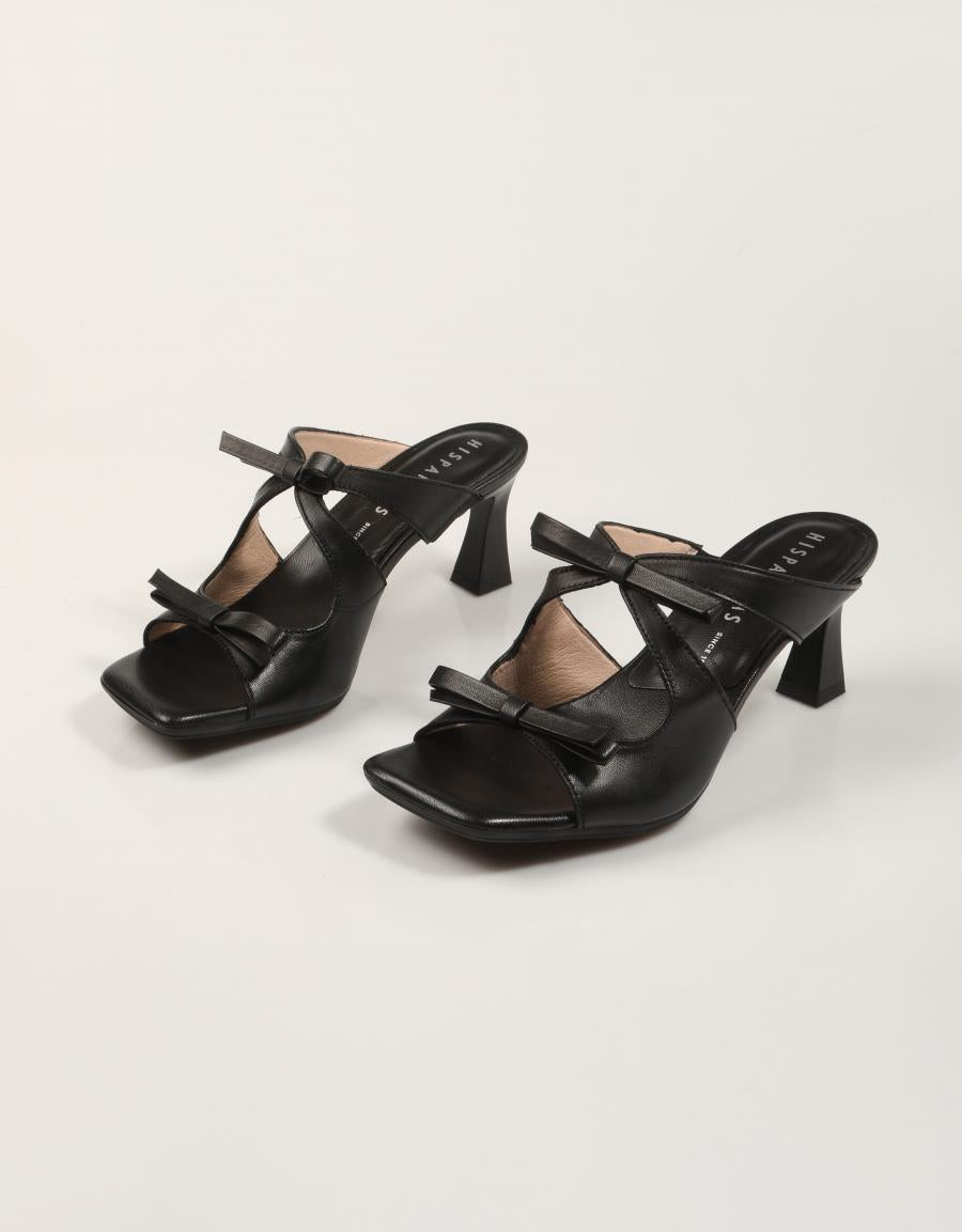 SANDALIAS HISPANITAS SANDALIA LAZOS BLACK en color Negro