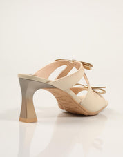 SANDALIAS HISPANITAS SANDALIA LAZOS BUTTER/PLATINO en color Hielo