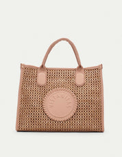 BOLSO HISPANITAS BOLSO RAFIA DESERT/ALMOND en color Beige