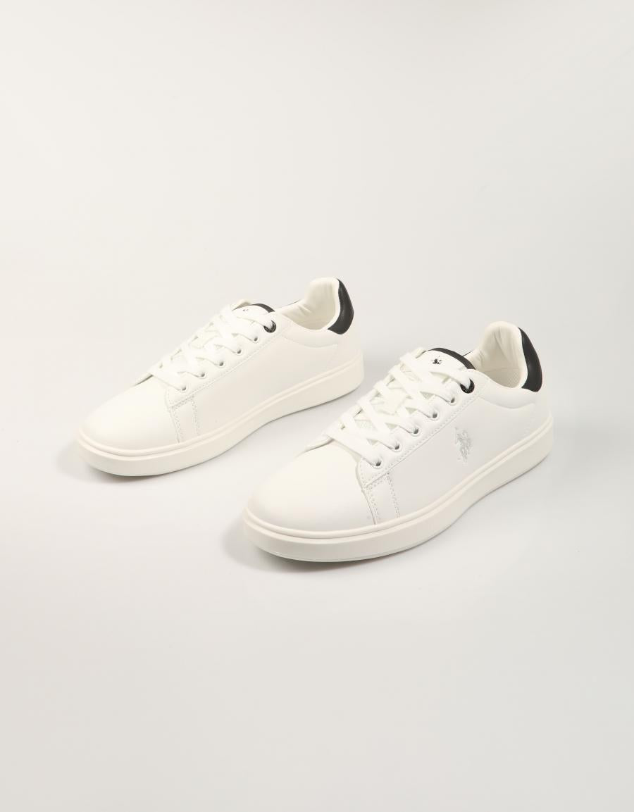 ZAPATILLAS US POLO ASSN BYRON 006M en color Blanco