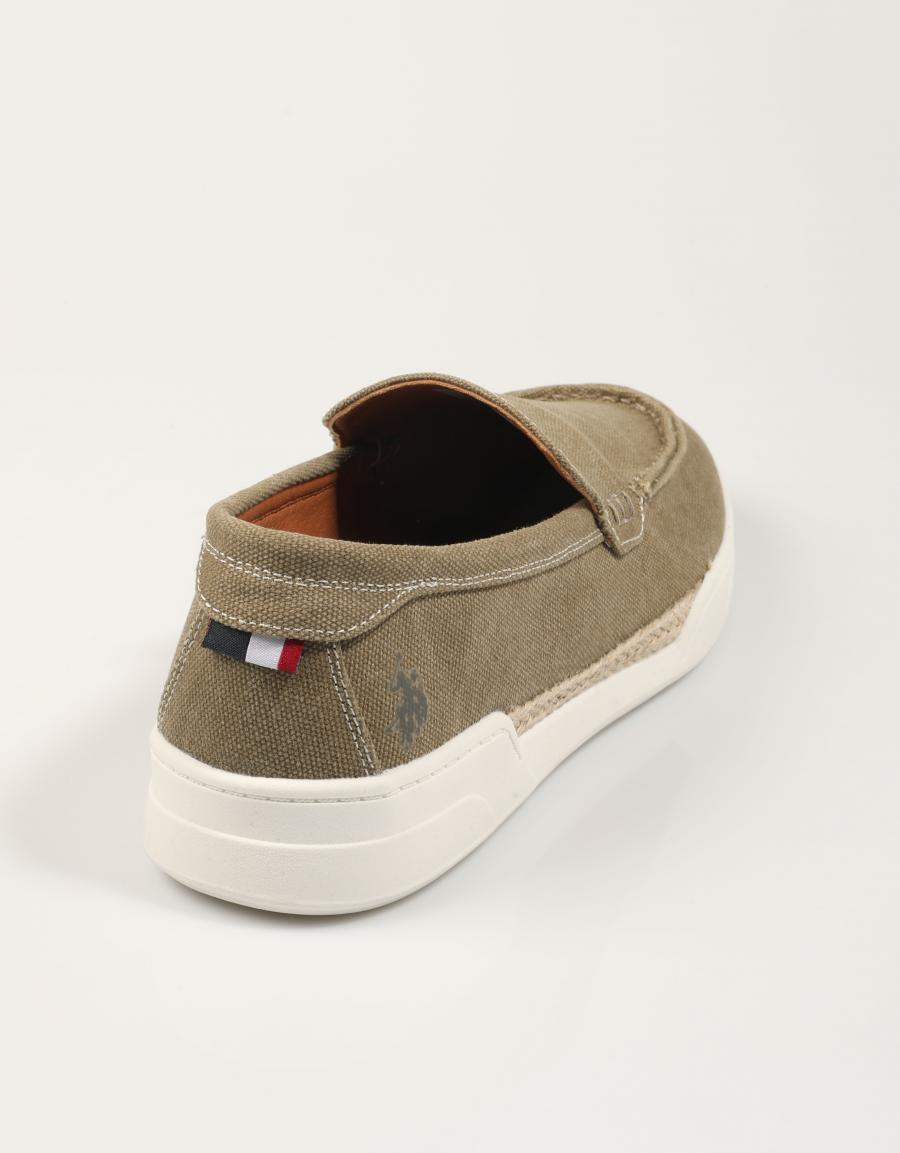 MOCASINES US POLO ASSN ALONSO 001A en color Kaki