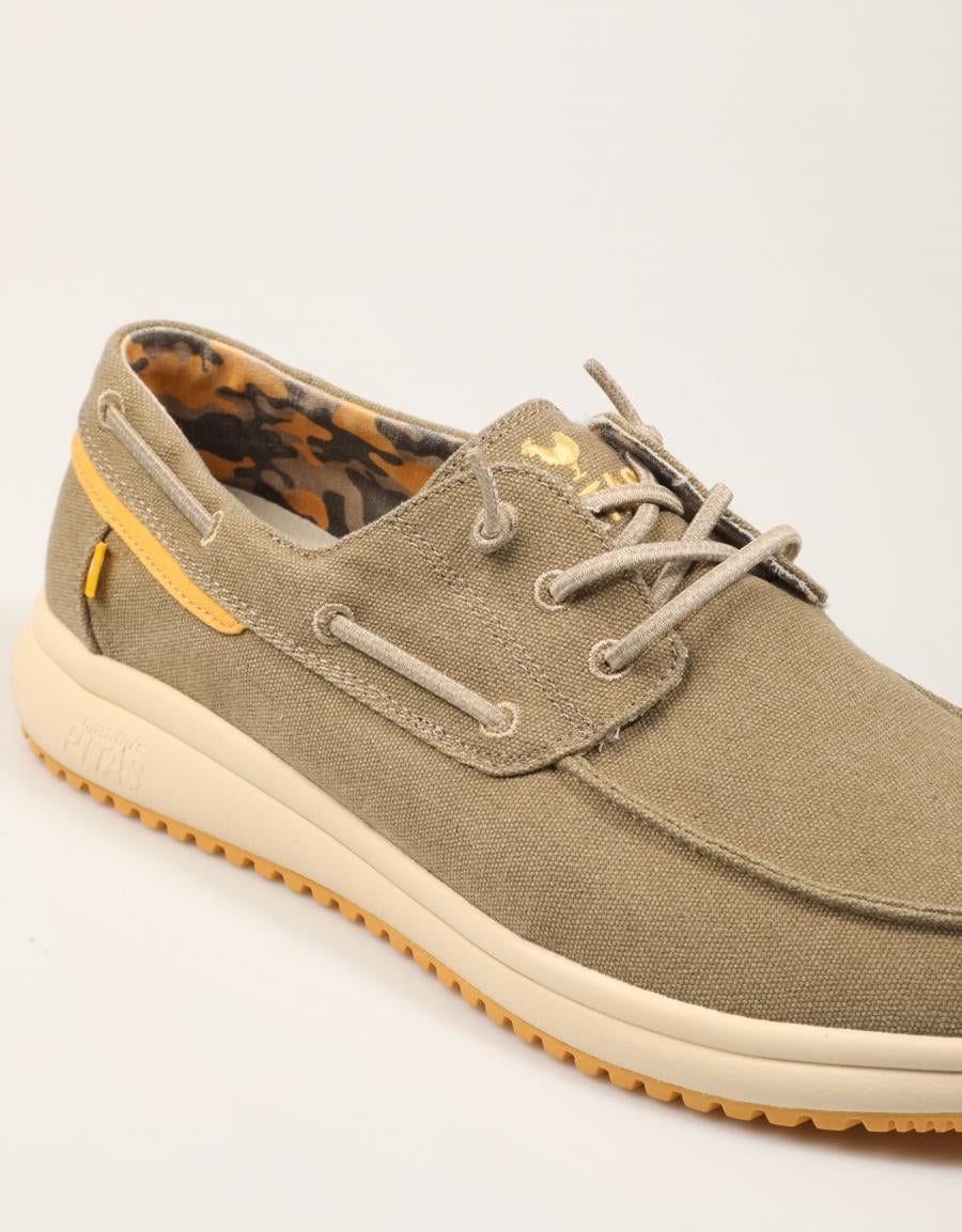 ZAPATOS SPORT WALKIN PITAS TULUM en color Beige