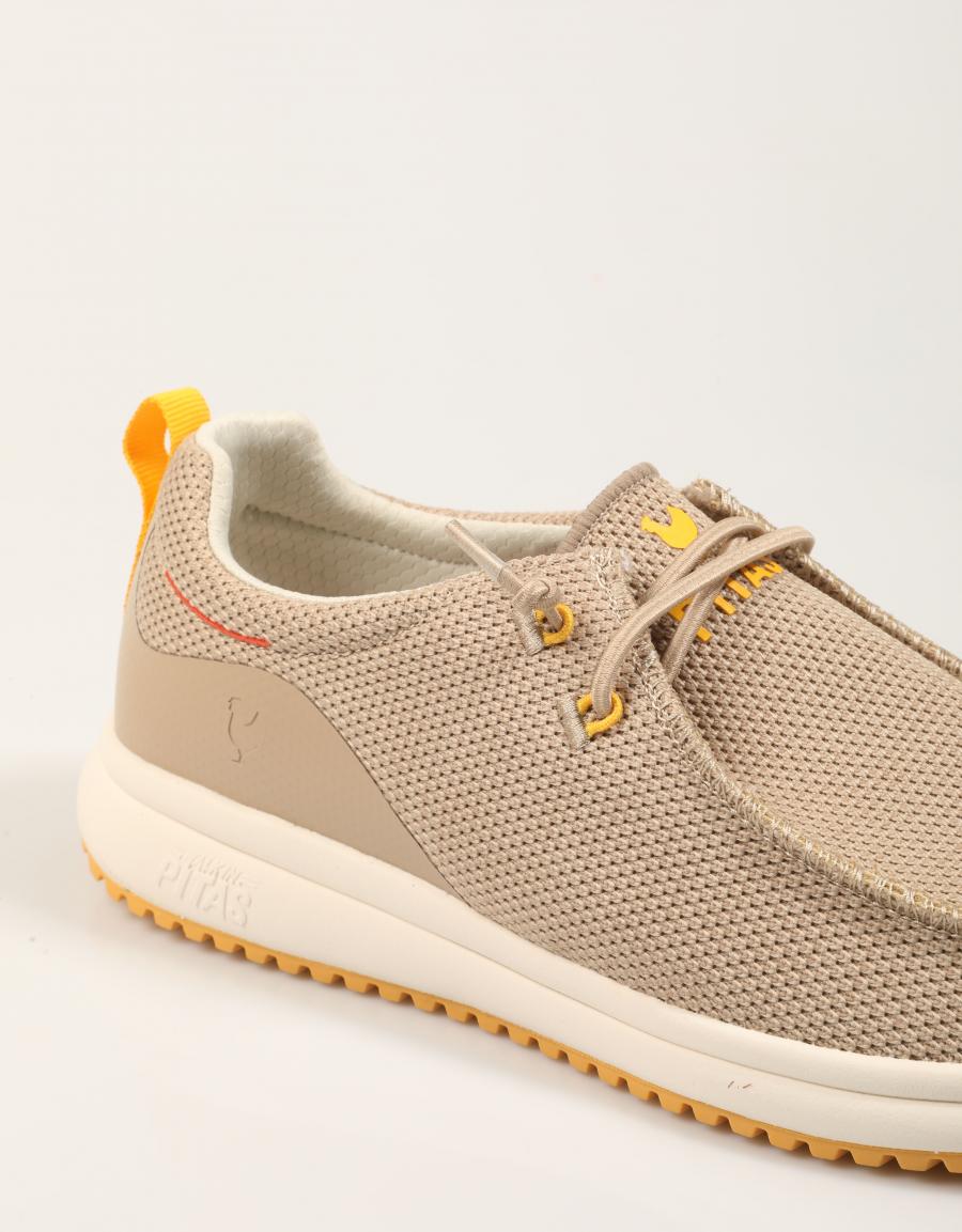 ZAPATOS SPORT WALKIN PITAS KEEL en color Beige