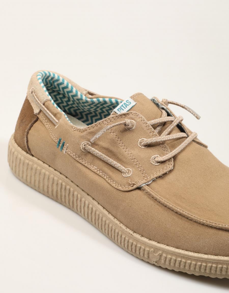 ZAPATOS SPORT WALKIN PITAS COMO en color Taupe