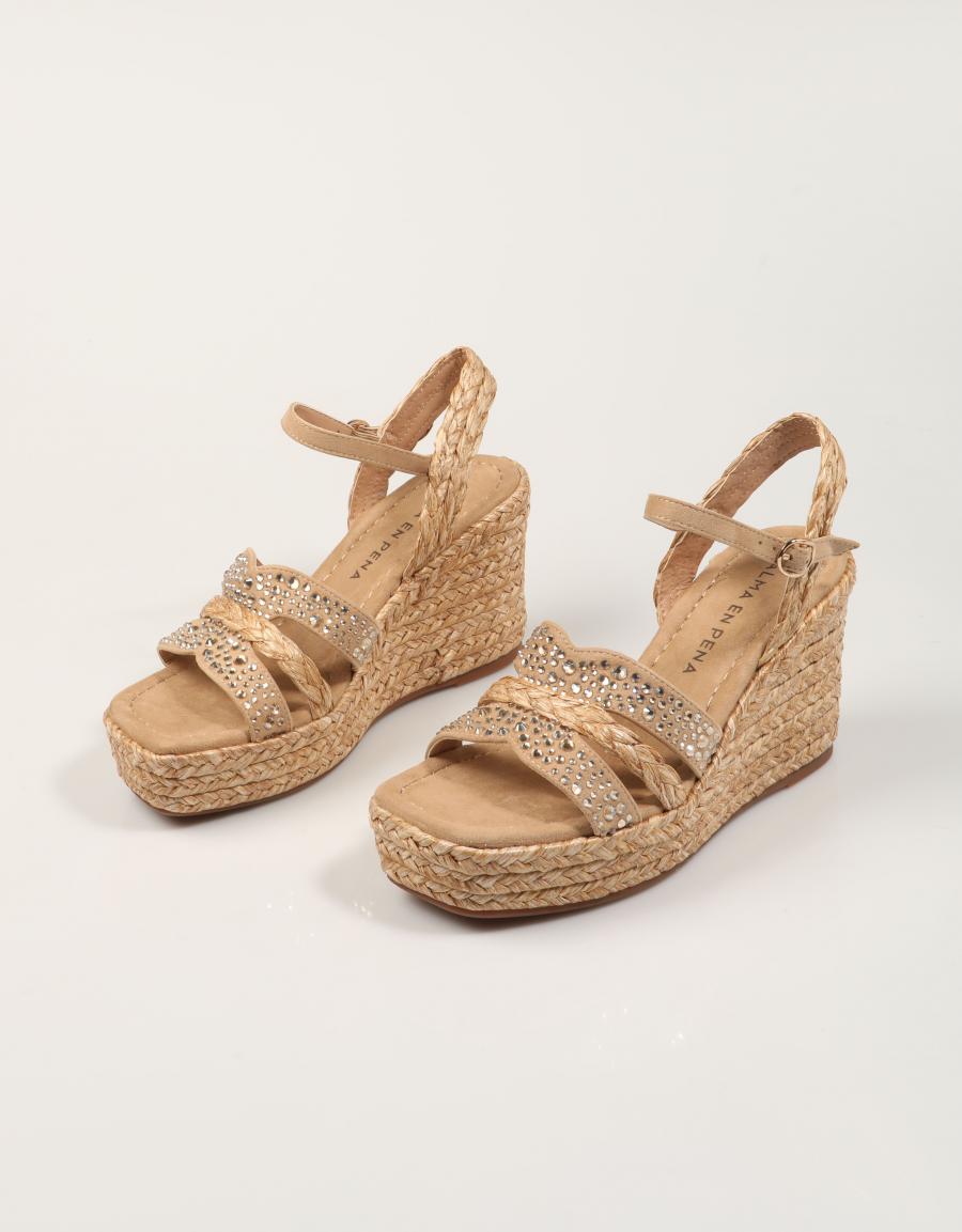 SANDALIAS ALMA EN PENA SANDALIA SIENA SAND en color Beige