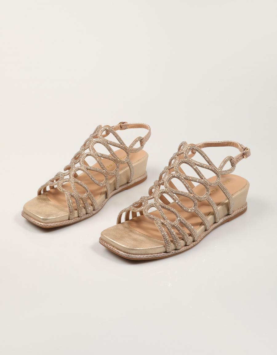 SANDALIAS ALMA EN PENA SANDALIA CLUDIA CAMEL en color Cuero