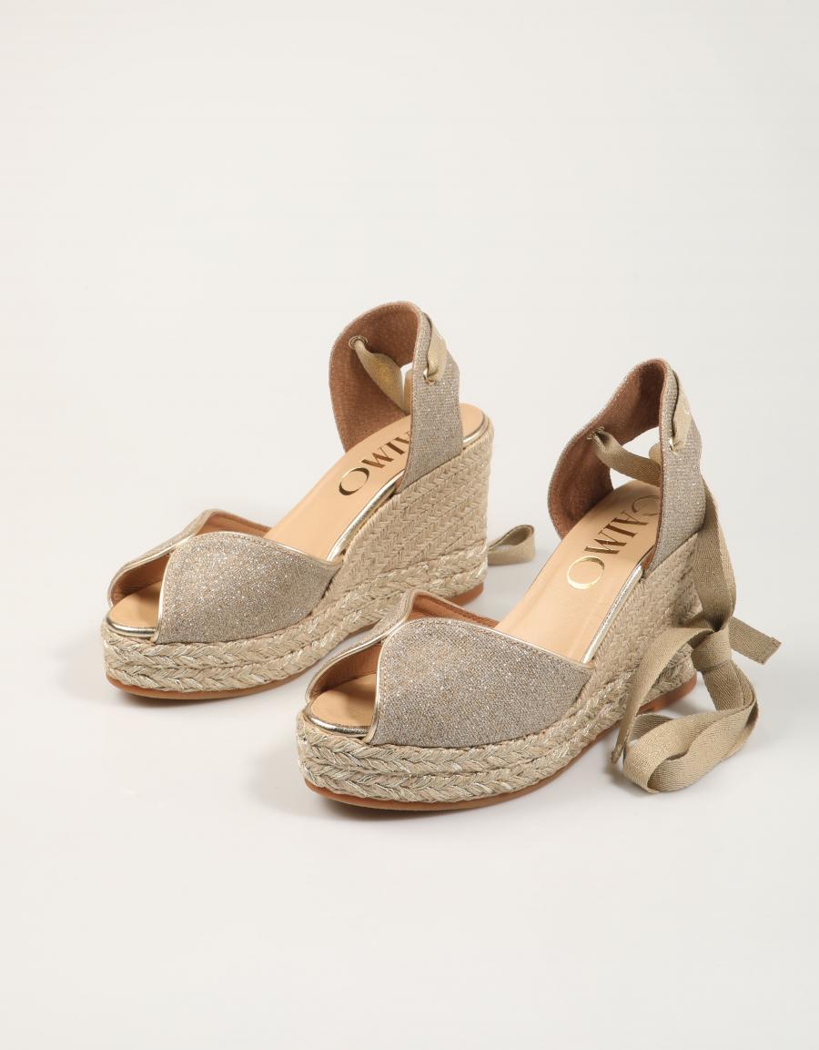 SANDALIAS GAIMO BANDY LINO GLITTER PLATA en color Plata