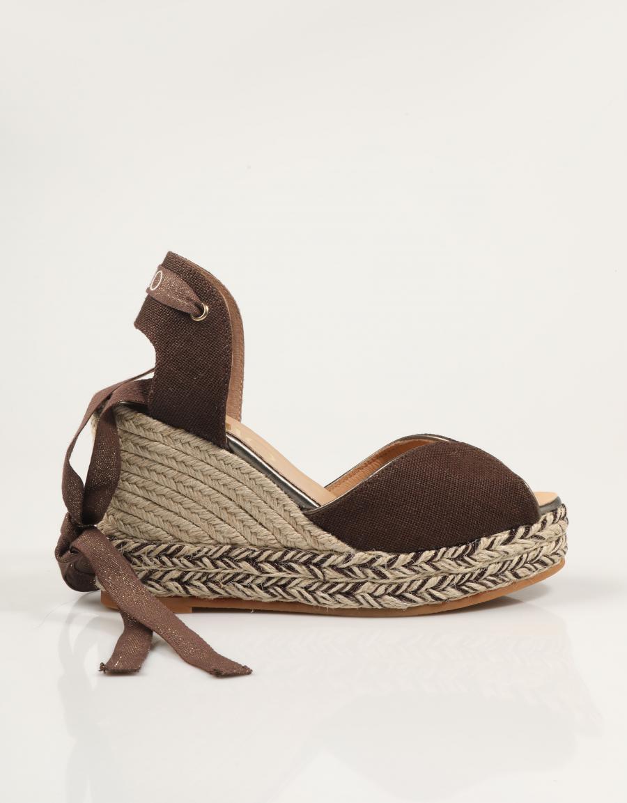 SANDALIAS GAIMO BANDY LINO GLITTER MOKA en color Marron