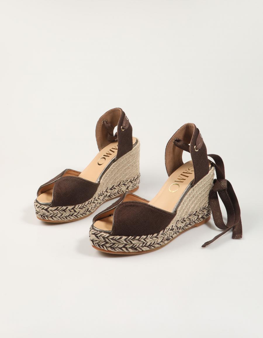 SANDALIAS GAIMO BANDY LINO GLITTER MOKA en color Marron