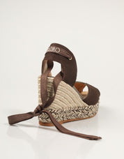 SANDALIAS GAIMO BANDY LINO GLITTER MOKA en color Marron