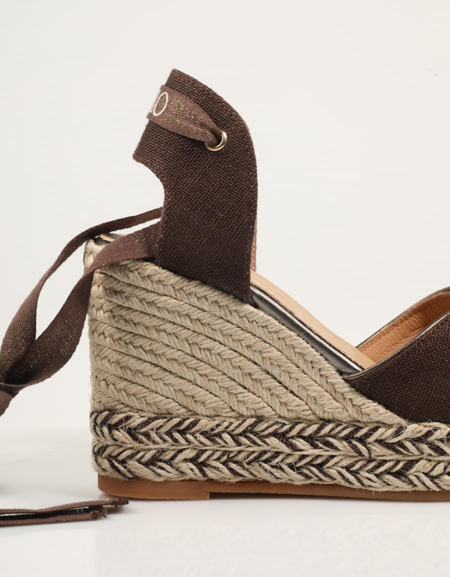 SANDALIAS GAIMO BANDY LINO GLITTER MOKA en color Marron