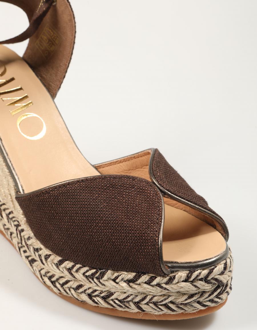 SANDALIAS GAIMO BANDY LINO GLITTER MOKA en color Marron