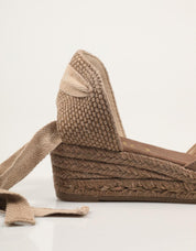 SANDALIAS GAIMO LINO PIQUE SUMMER BISON en color Taupe