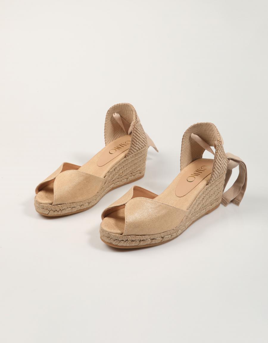 ALPARGATAS GAIMO RAUL STONE 37 LAME BEIGE en color Beige