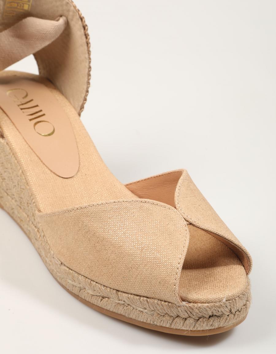 ALPARGATAS GAIMO RAUL STONE 37 LAME BEIGE en color Beige