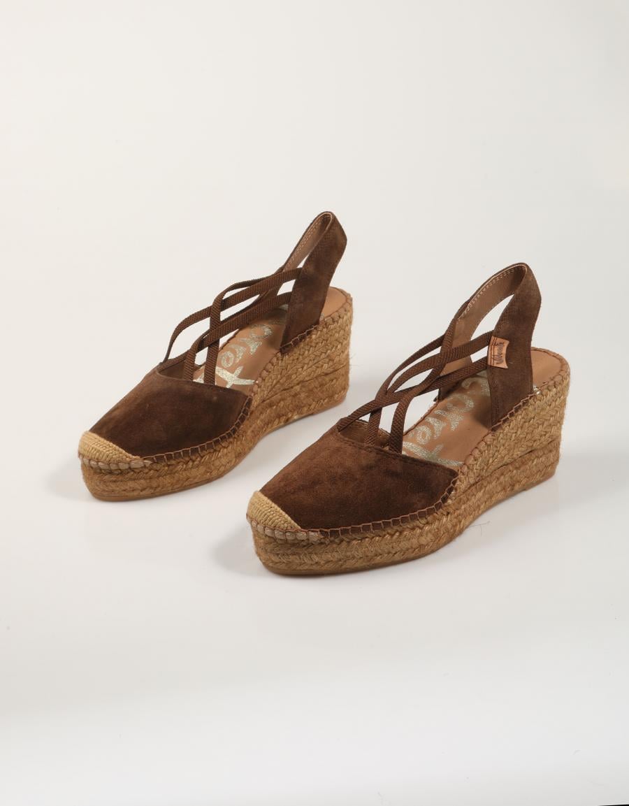 ALPARGATAS VIDORRETA VITELO TESTA en color Marron