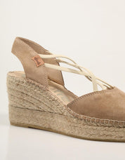 ALPARGATAS VIDORRETA VITELO ARENA en color Beige